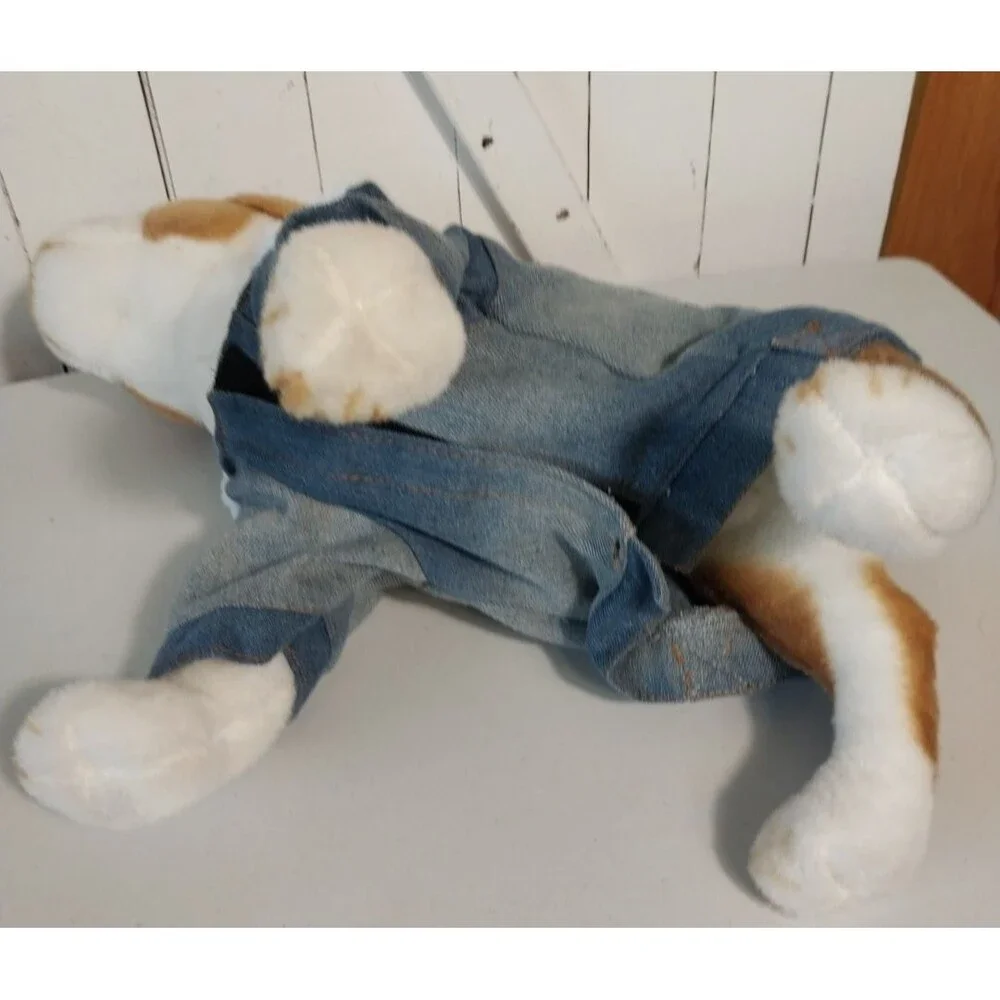Favorite Child Washed Denim Retro Dog Pullover Jacket Size Small